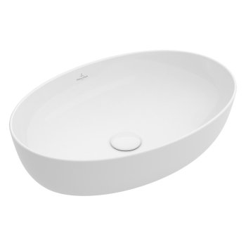 Раковина накладная Villeroy & Boch Artis, овальный, 61×41 см, белый